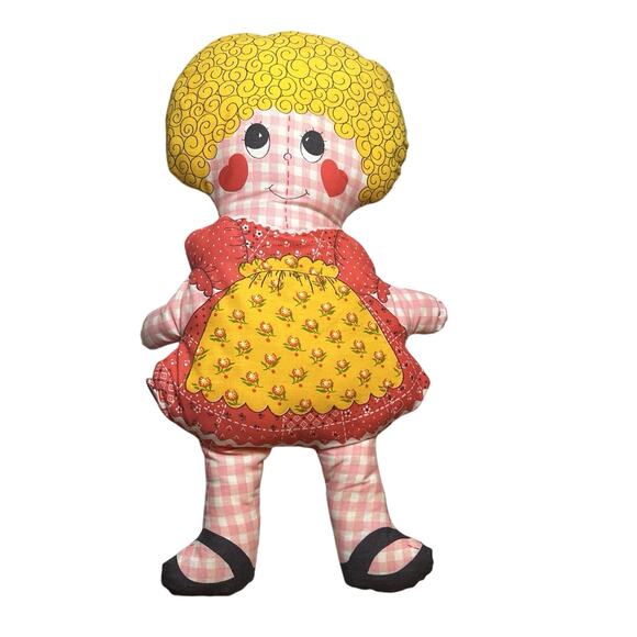 Cut N Sew C1980 Girl Doll Pillow 18" - Picture 3 of 3